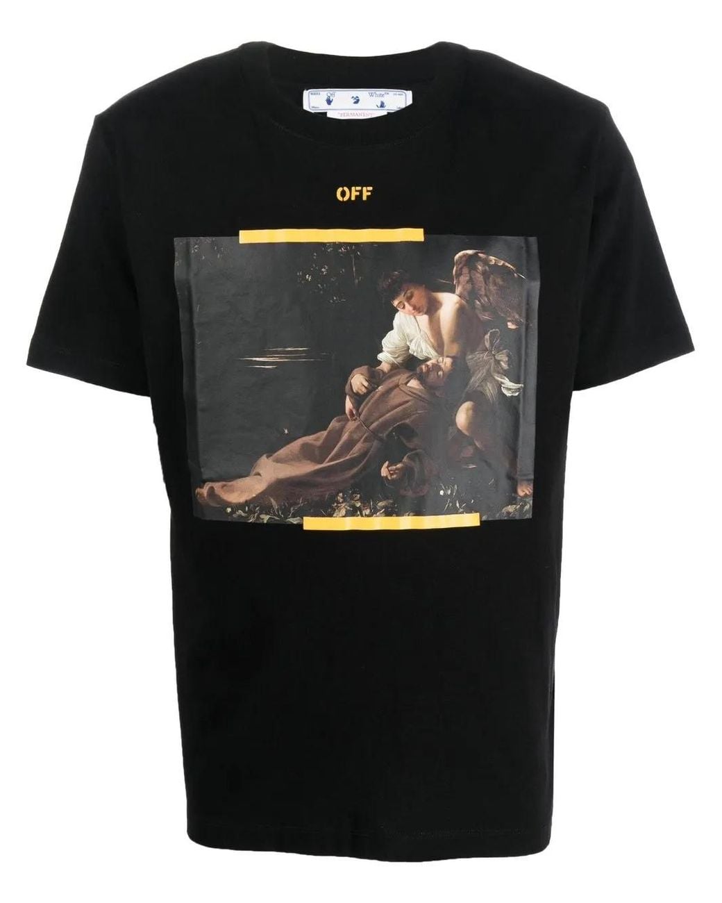 Off-White c/o Virgil Abloh Black CaravaggioT-Shirt for men