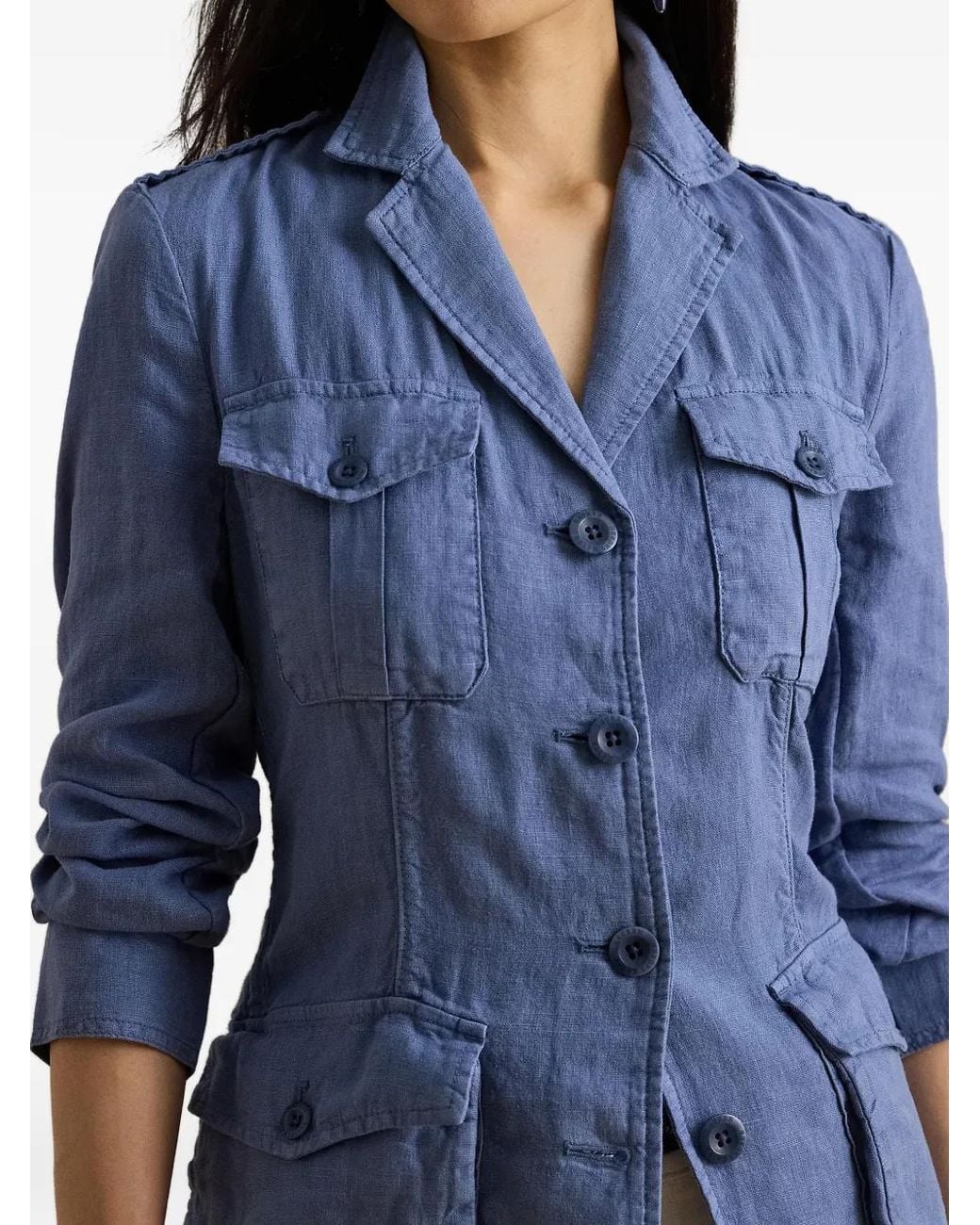 Ralph Lauren Blue Flap-Pockets Jacket
