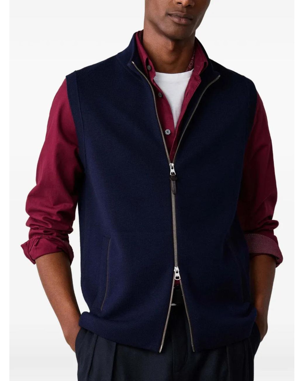 Hackett Wollen Gilet in het Blue voor heren