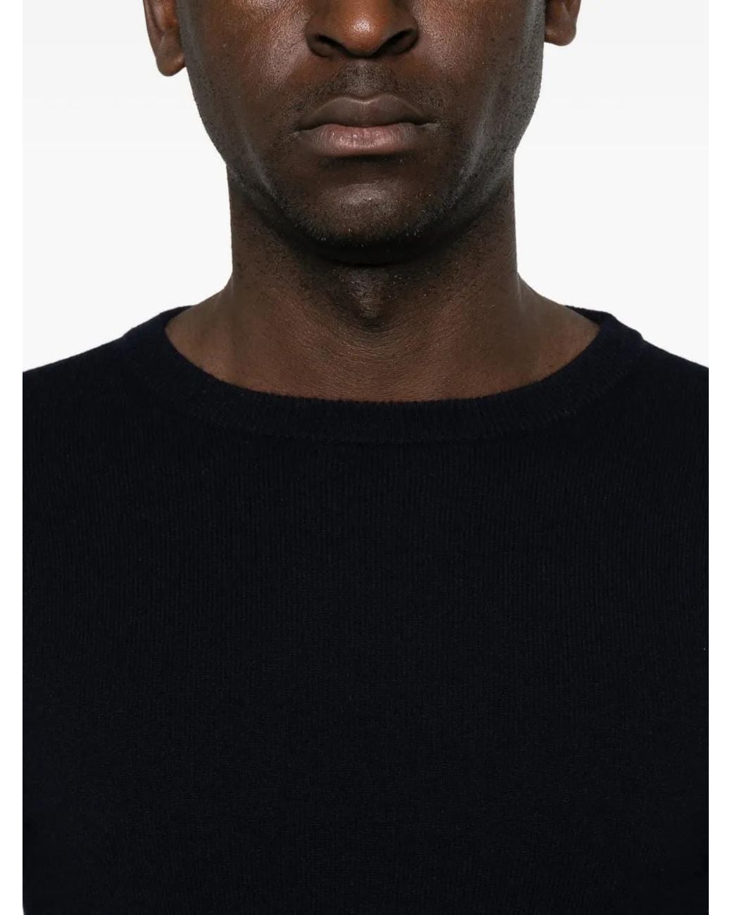 Extreme Cashmere Black February Fine-Knit Round-Neck Sweater