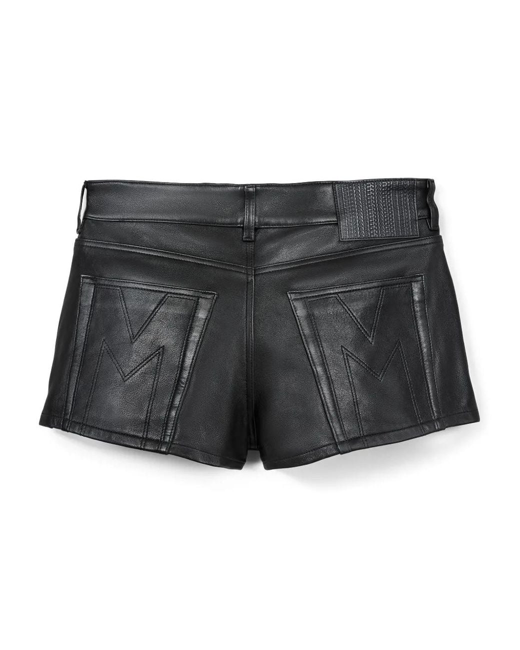 Marc Jacobs Black The Leather Shorts