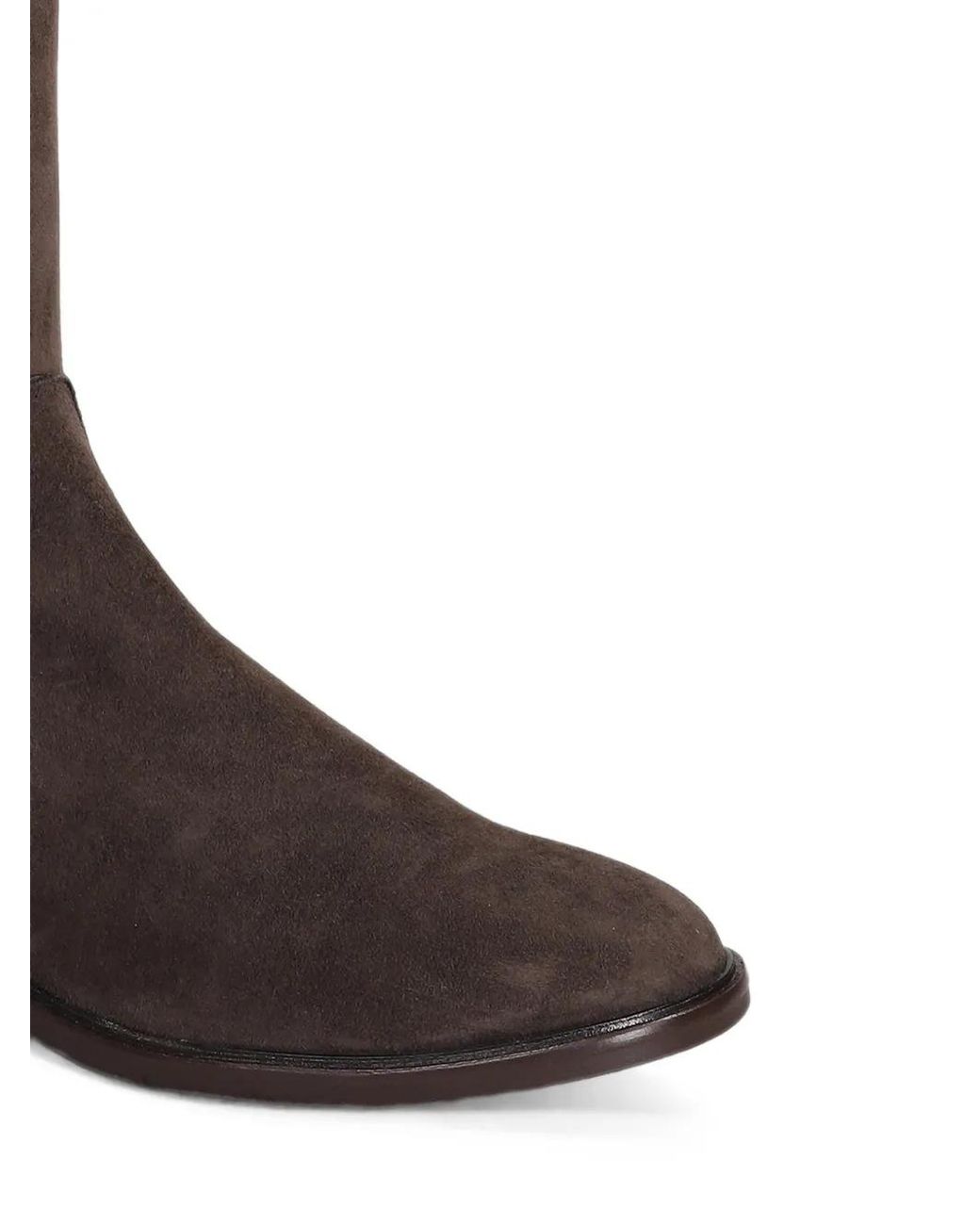Julie Dee Brown Suede Knee-High Boots