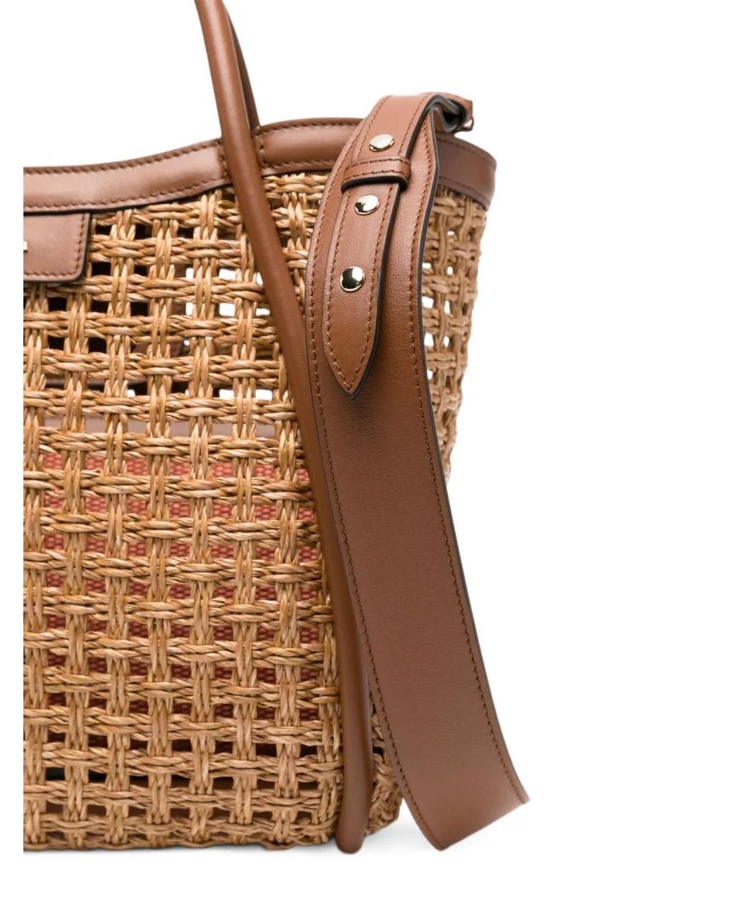 Max Mara Brown Small Marine Tote Bag