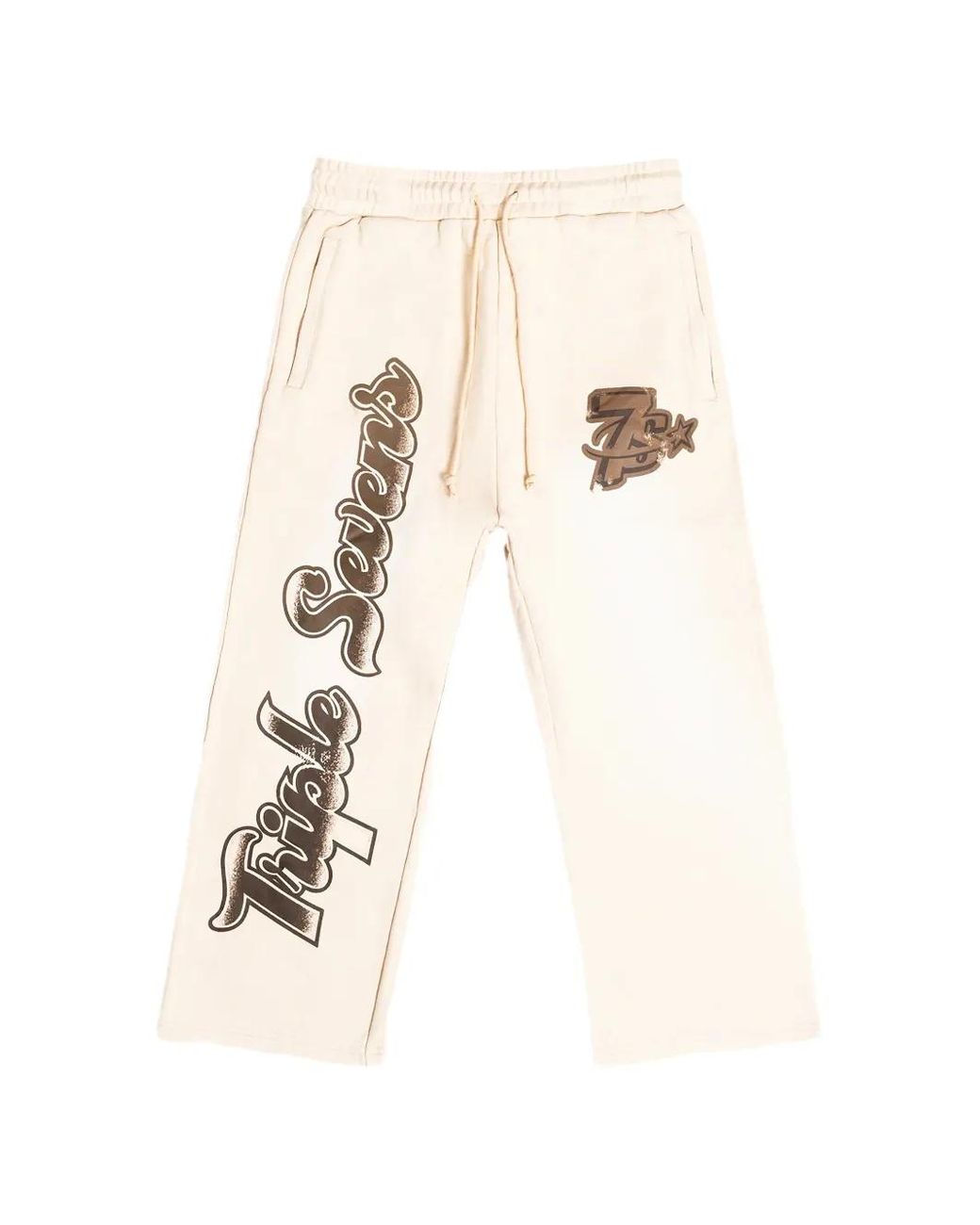 Triple Sevens Natural All Star Logo-Print Track Pants for men