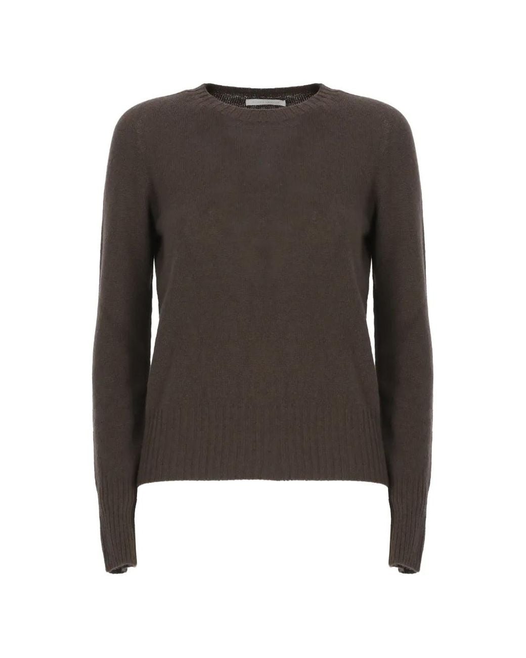 Oliver Lattughi Black Cashmere Crew-Neck Sweater