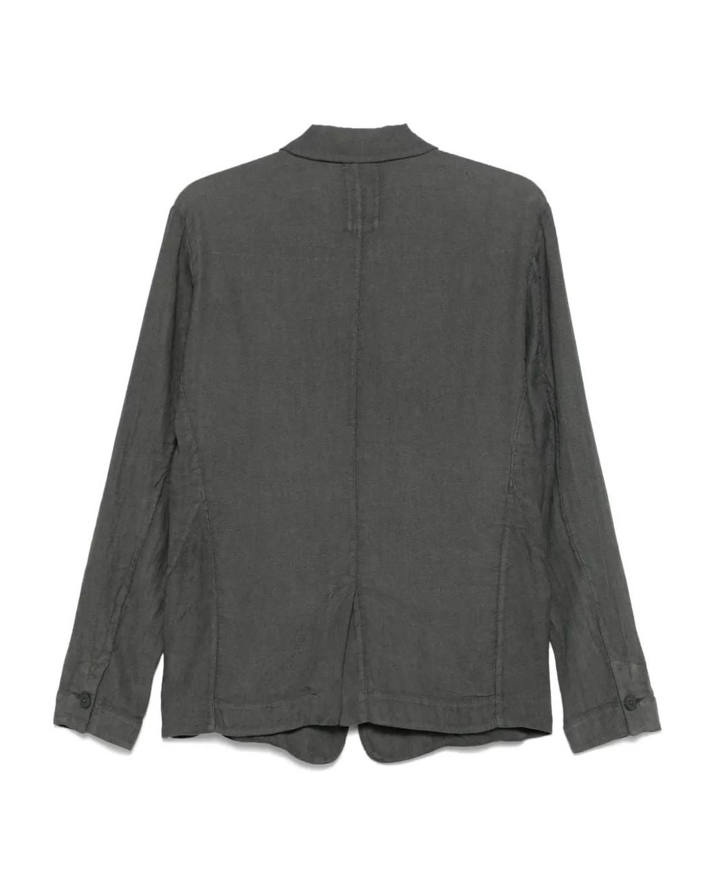 Transit Gray Single-Breasted Blazer for men