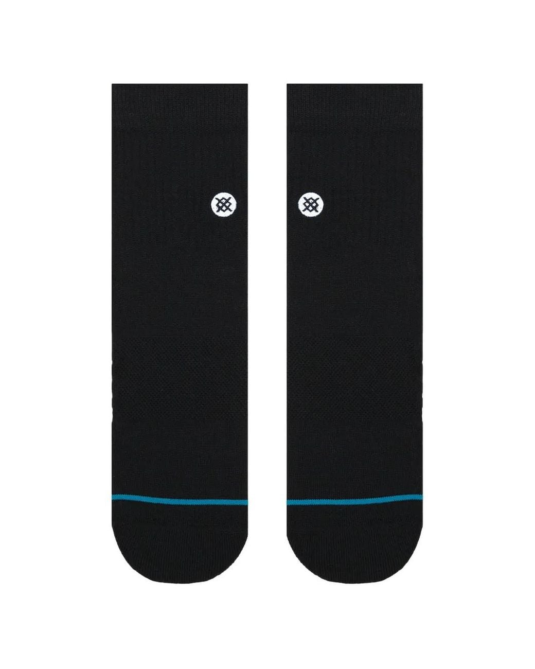 Stance Black Icon Quarter Socks for men