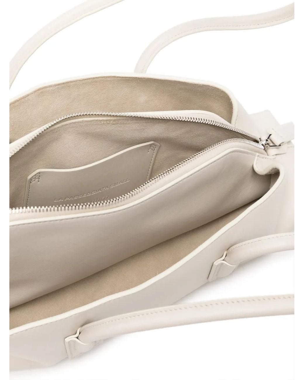 The Attico Natural La Passeggiata Small Top Handle Bag