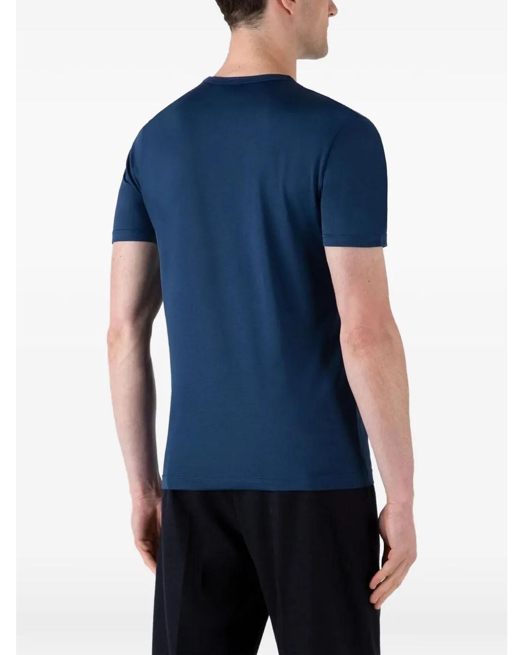 Sunspel Blue Crew-Neck T-Shirt for men