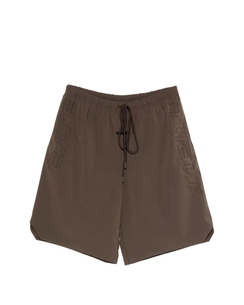 Fear Of God Brown Short Active Trace Brodé for men