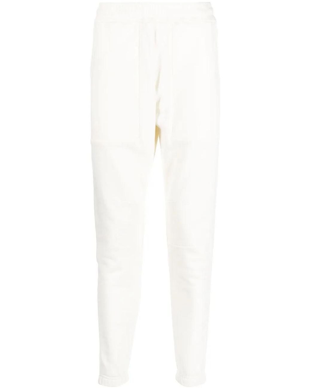 Low Brand White Tapered Cotton Track Pants for men