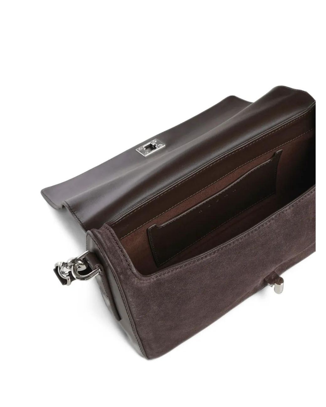 Hogan Brown H-Turn Flap Bag