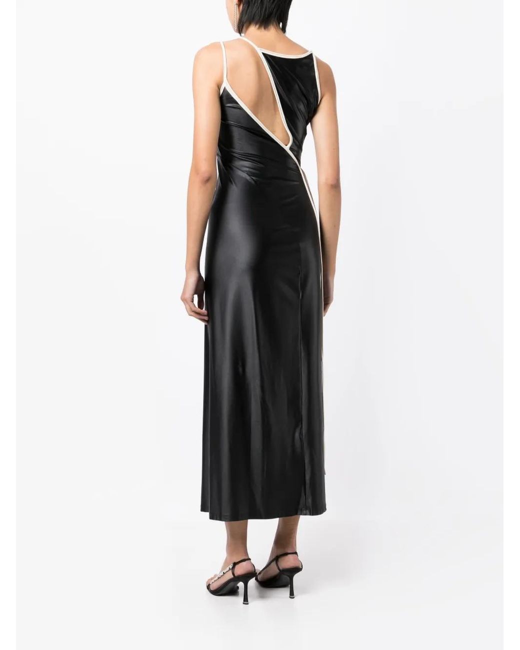 OTTOLINGER Black Asymmetric Halterneck Dress