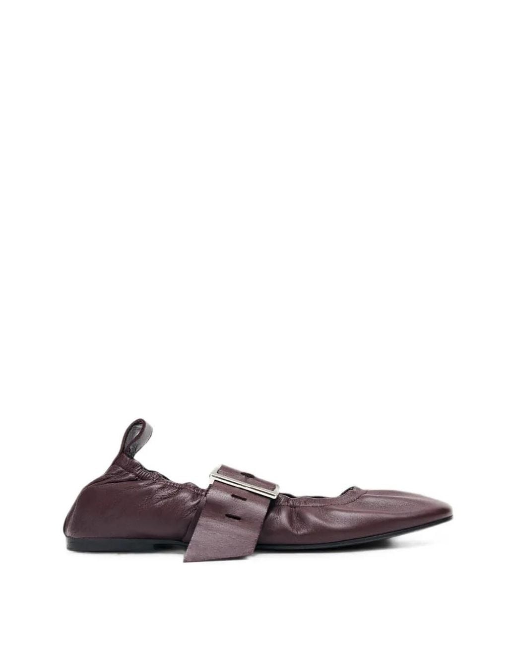 Alohas Purple Sarea Leather Ballet Flats