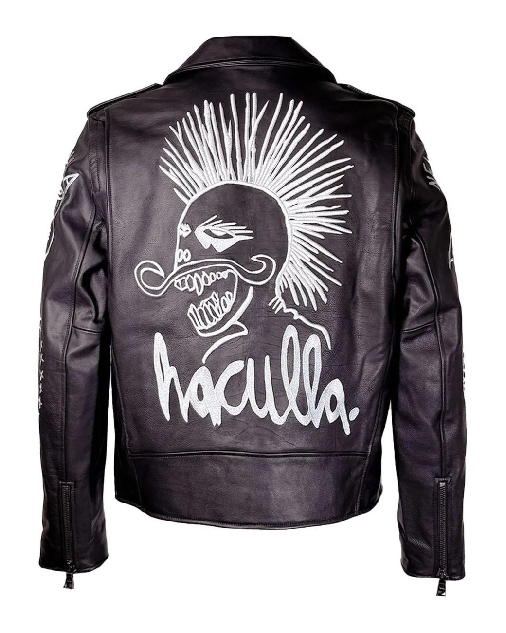 Haculla Black Nyc Tribe Moto Jacket Leather Jacket for men