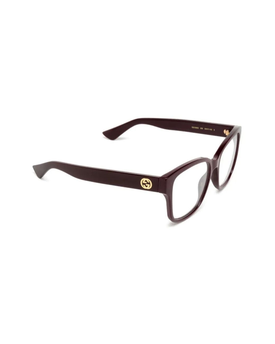 Gucci Brown Logo-Engraved Frames