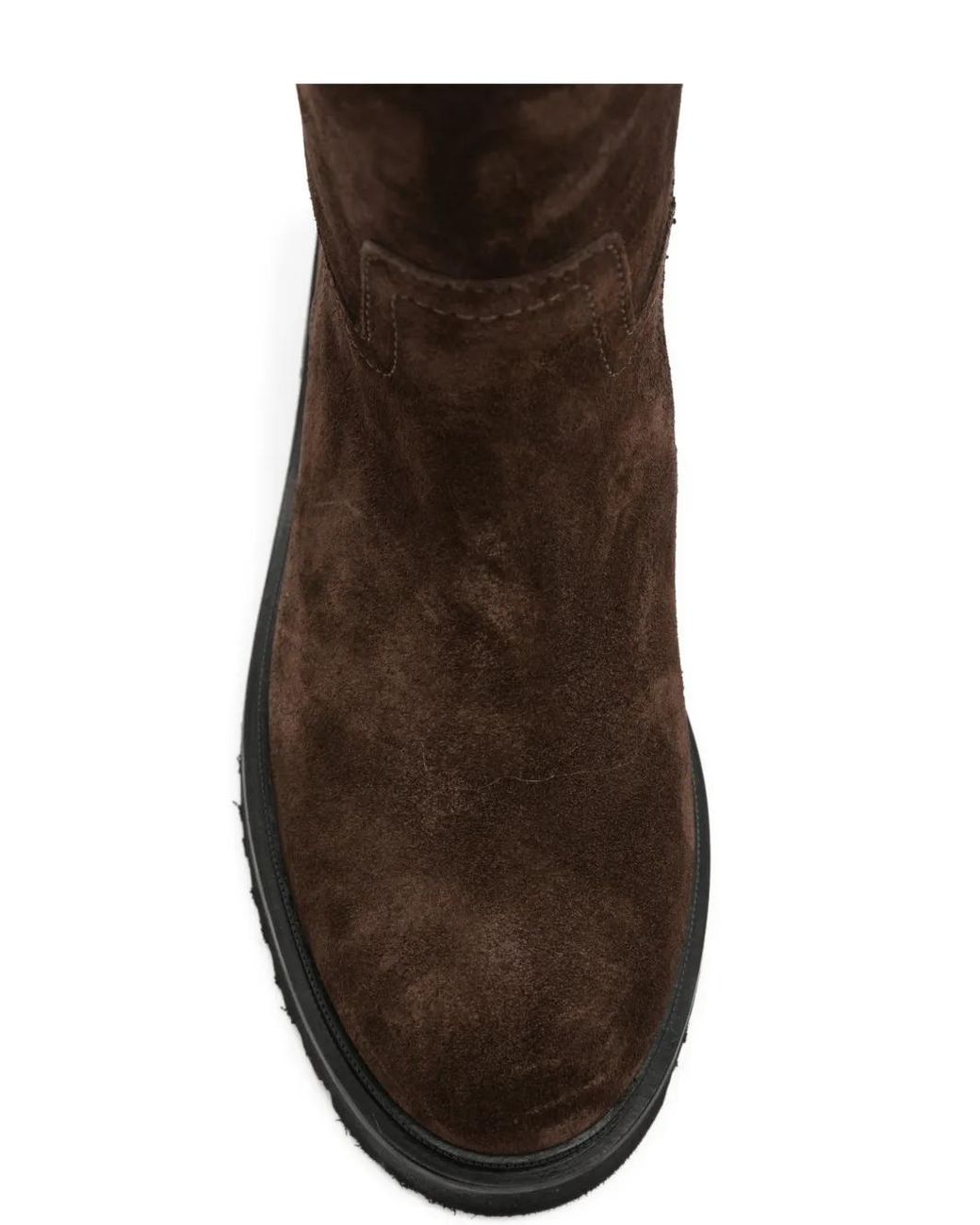 ADRIANNA FERETTI Brown Buckle-Detail Suede Boots