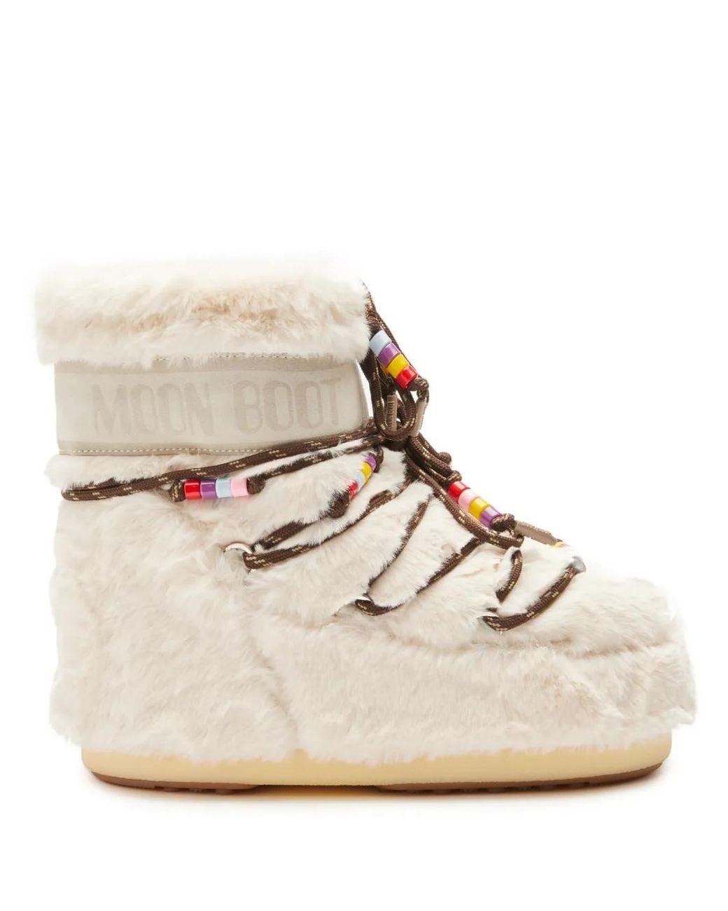 Moon Boot Natural Icon Low Faux-fur Snow Boots