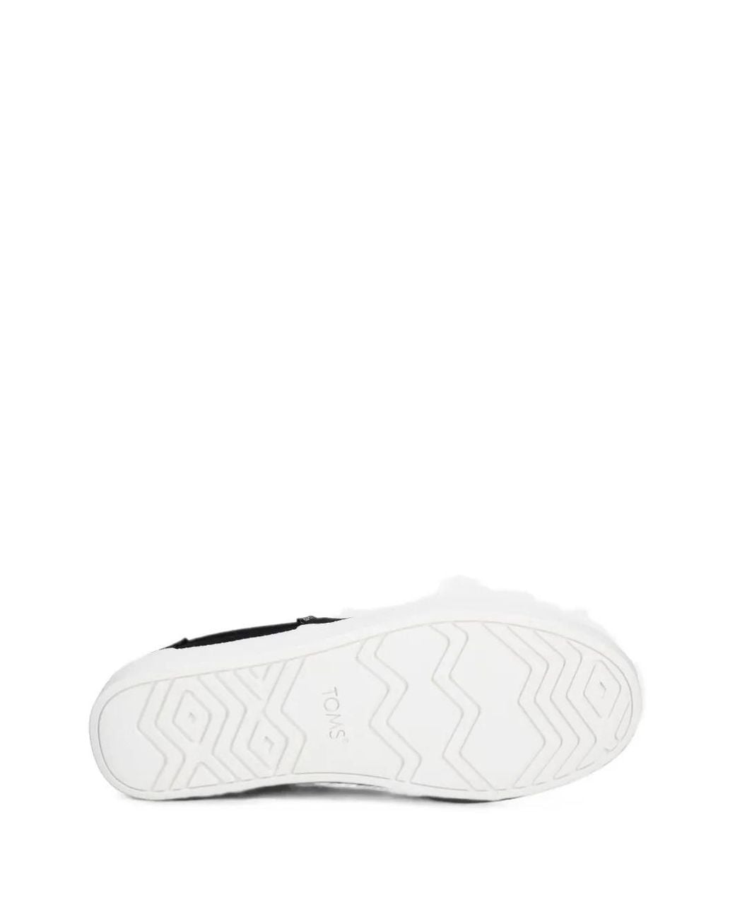 TOMS Black Asher Platform Slip-On Sneakers