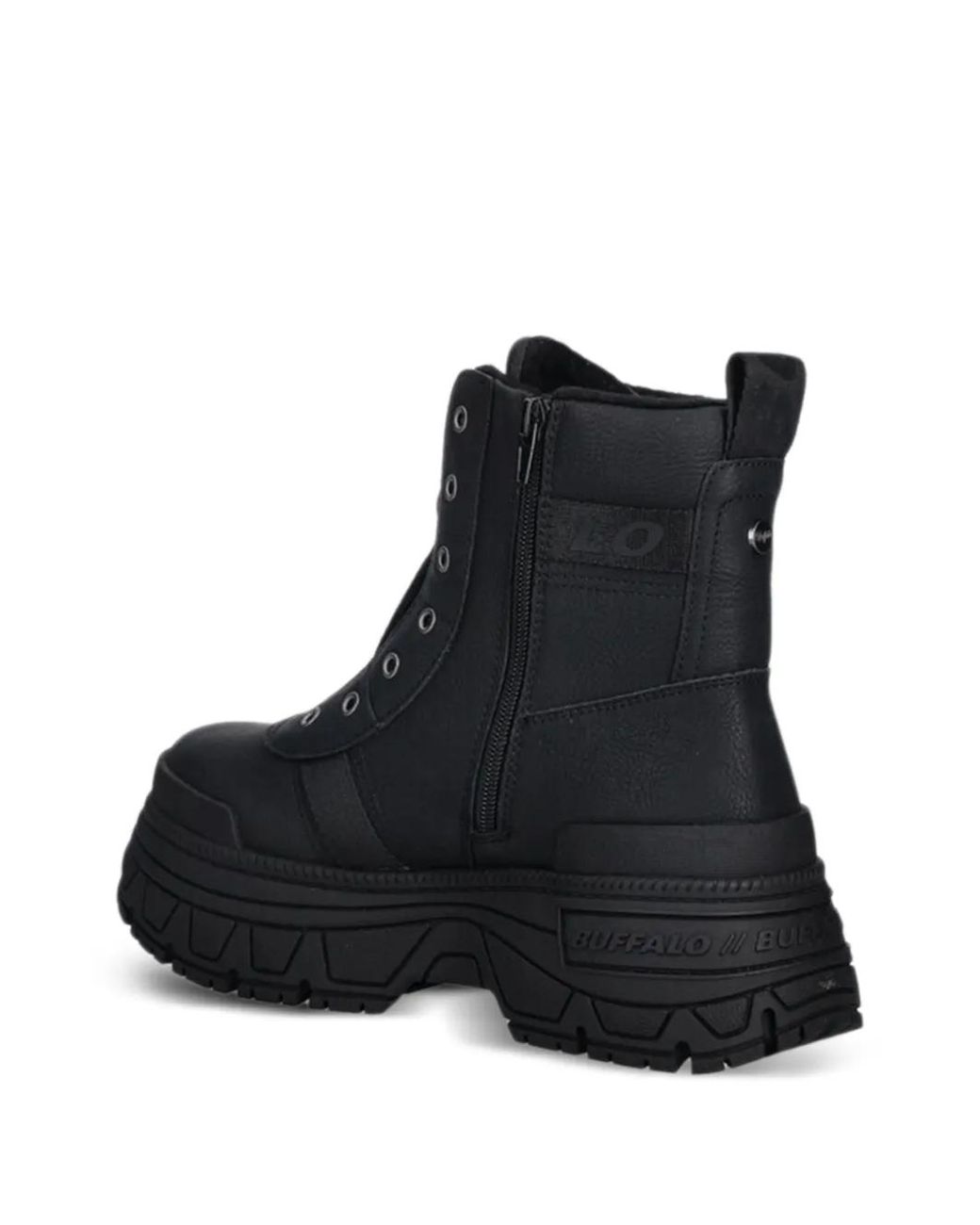 Buffalo Black Zip Detail Boots