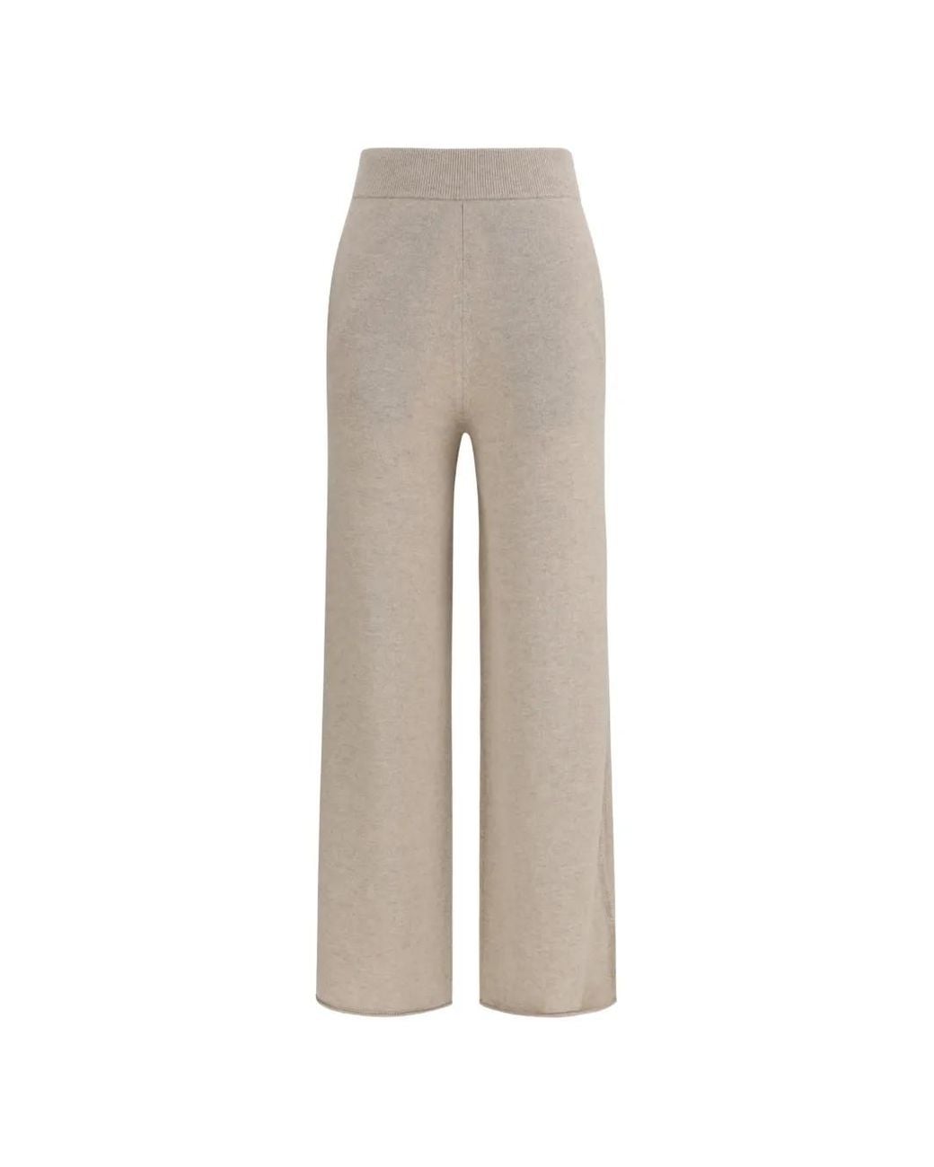 Max Mara Gebreide Broek in het Natural