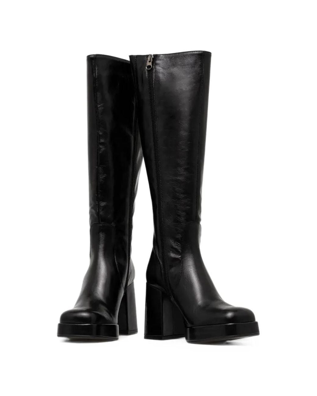 JONAK PARIS Black Bryan Stiefel Mit Eckiger Kappe