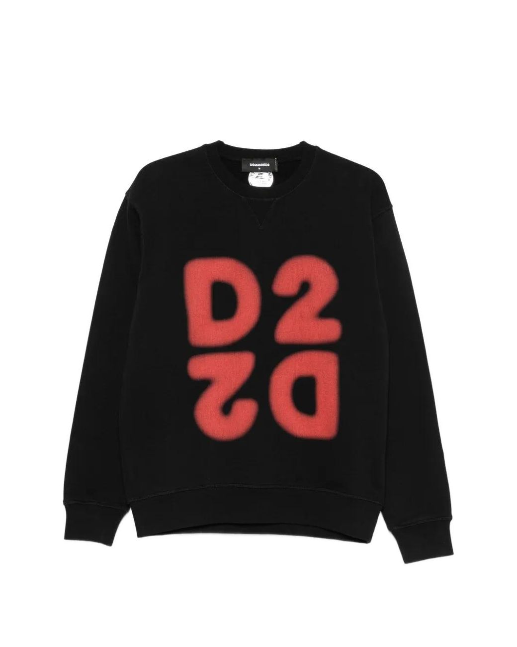 Sudadera Con Logo Estampado DSquared² de hombre de color Black