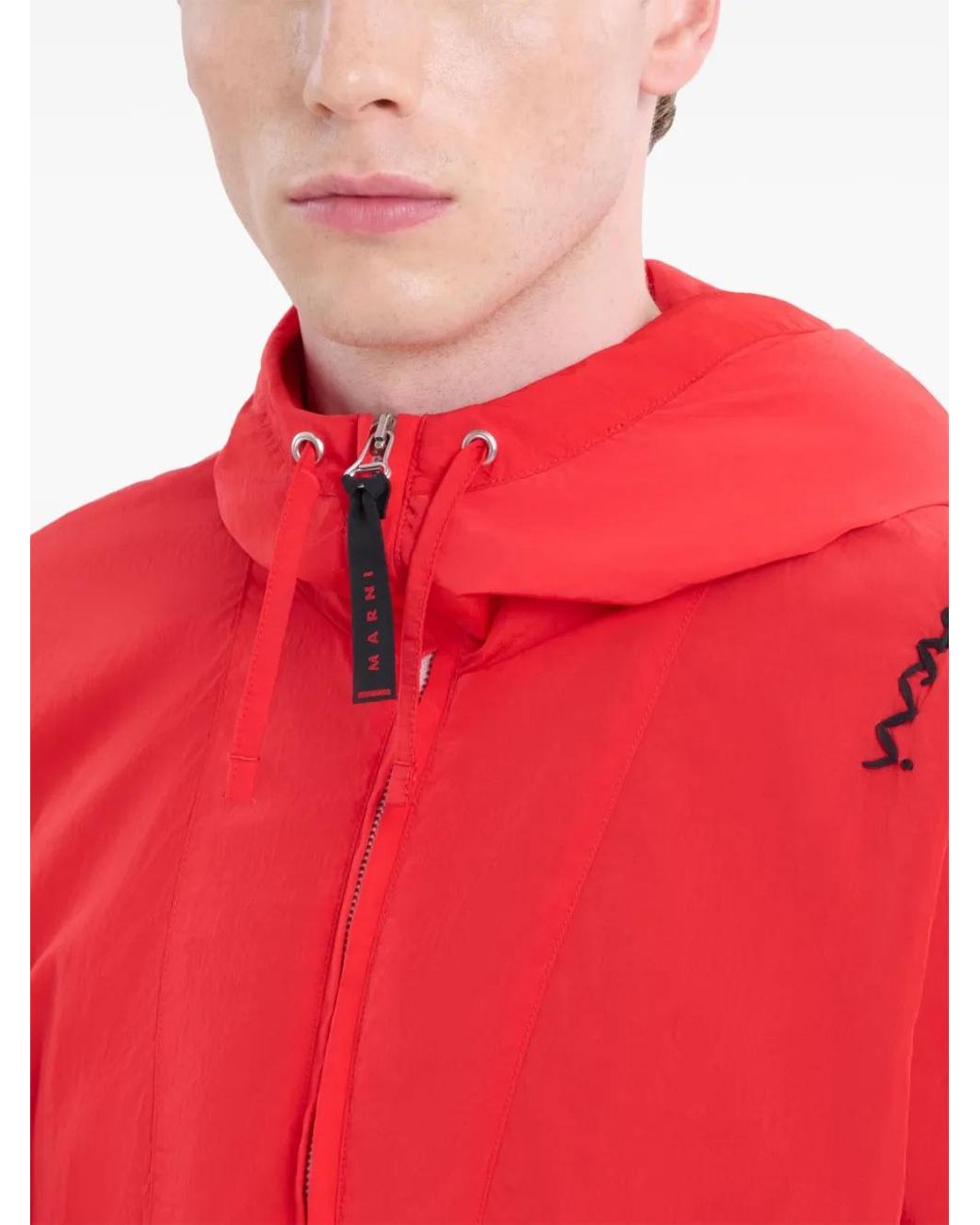 Marni Red Zipped Jacket for men