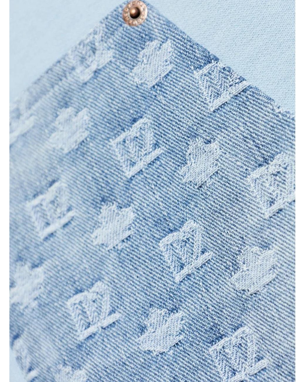 DSquared² Blue Hooded Patterned Jacket for men