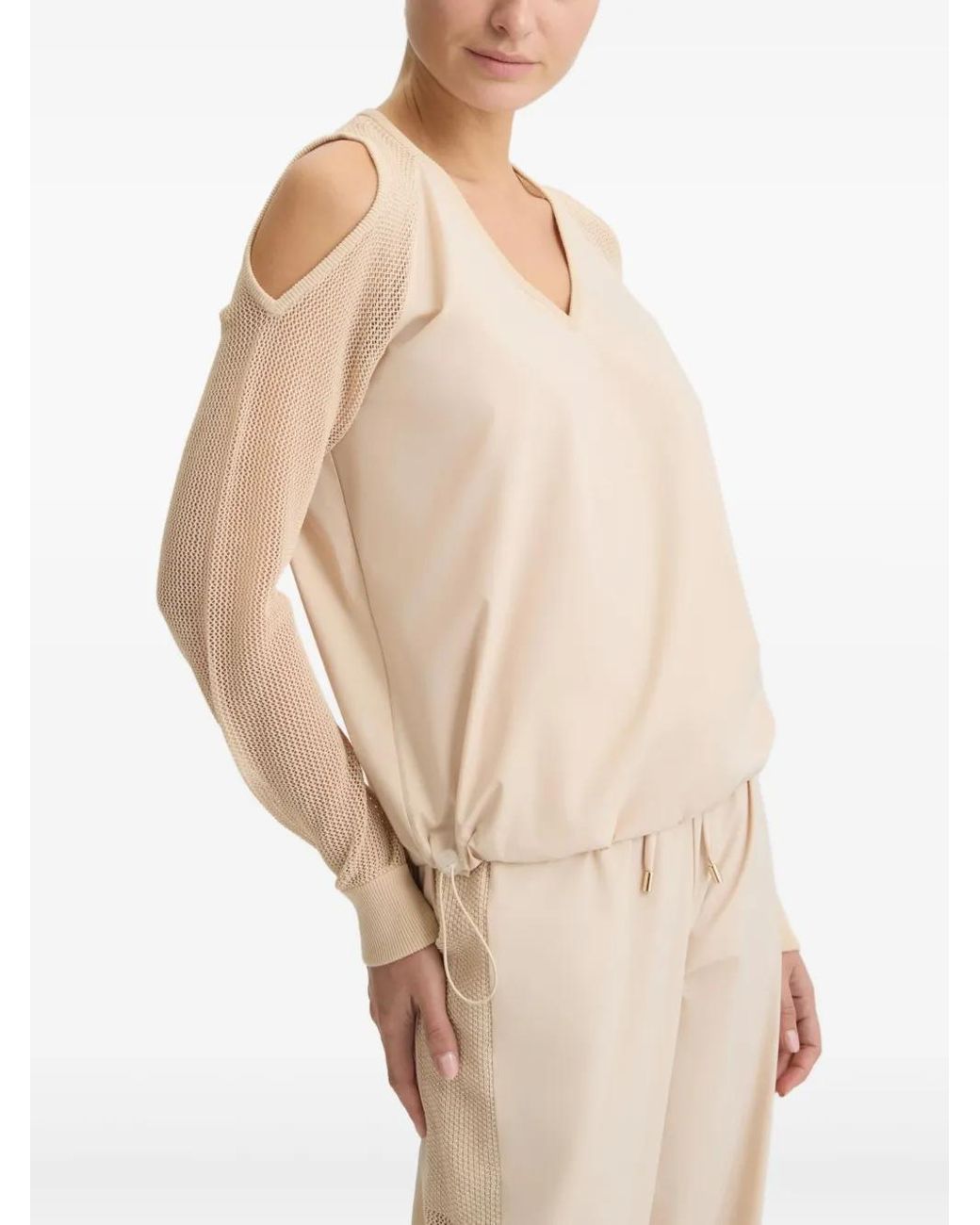 Liu Jo Natural Cut-Out Sweatshirt