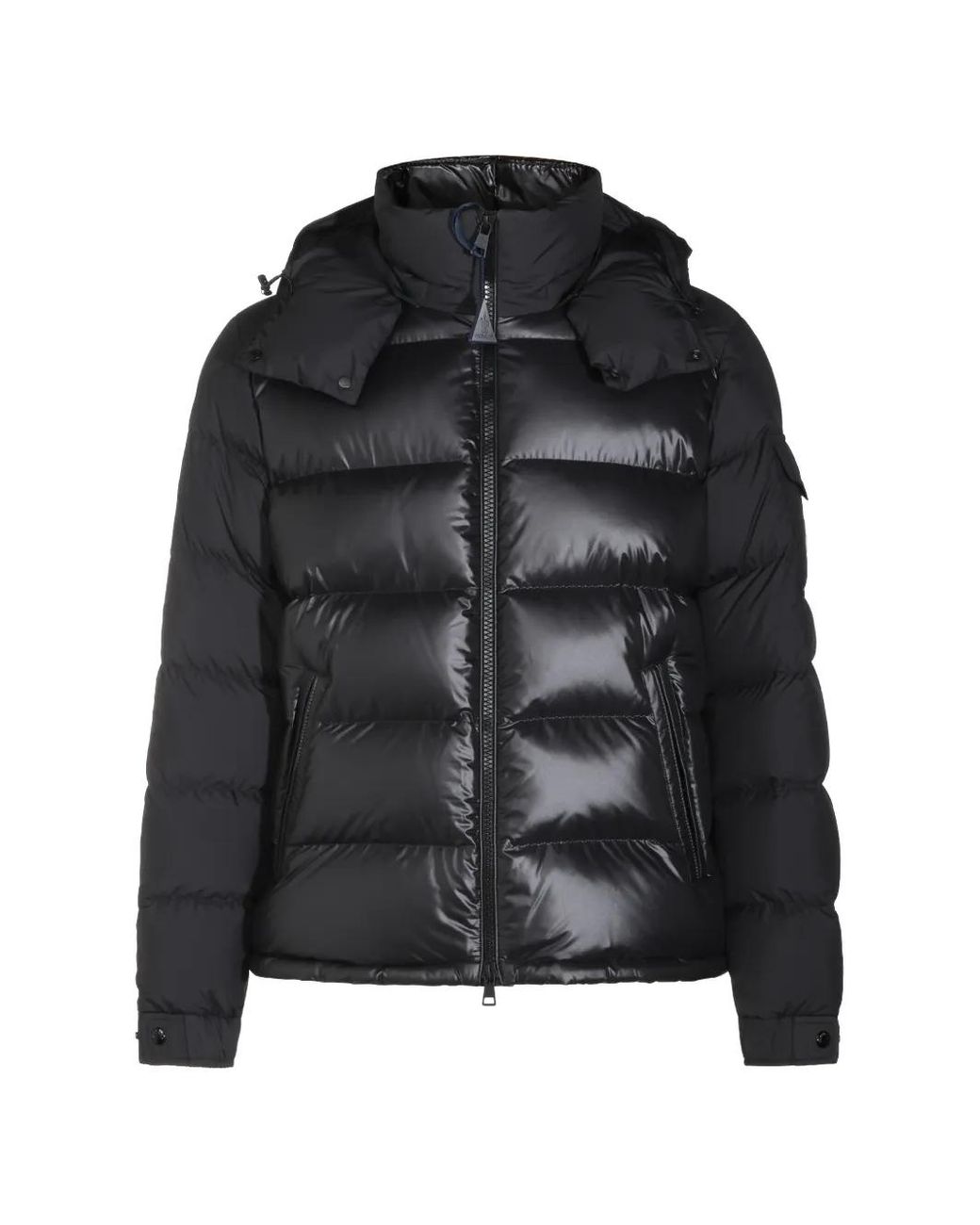 Moncler Black Maya Quilted Padded Jacket for men