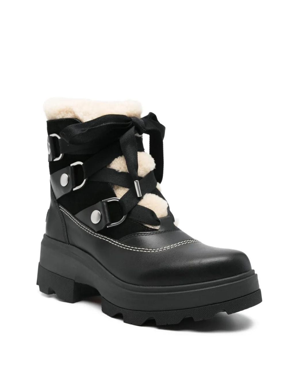 Sorel Black Joan Ankle Boots