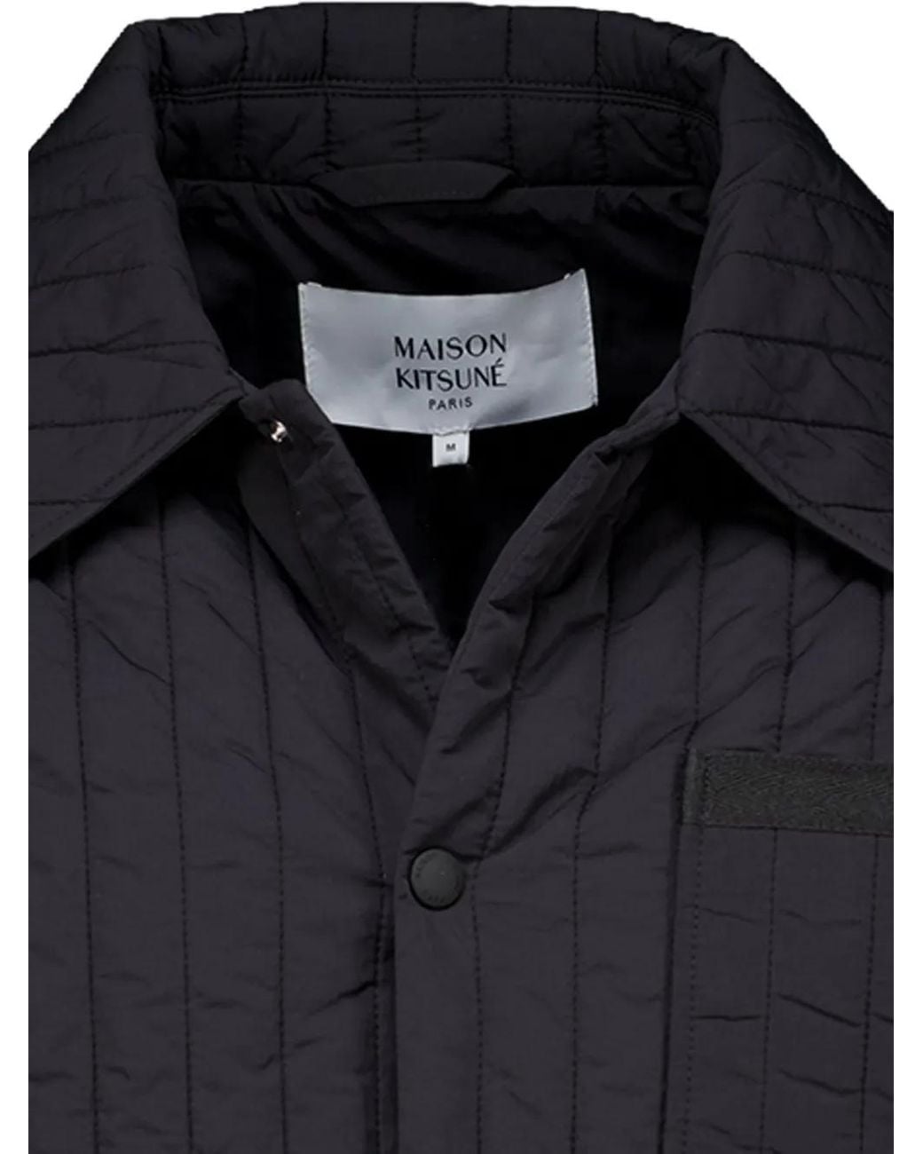 Maison Kitsuné Blue Barn Quilted Jacket for men