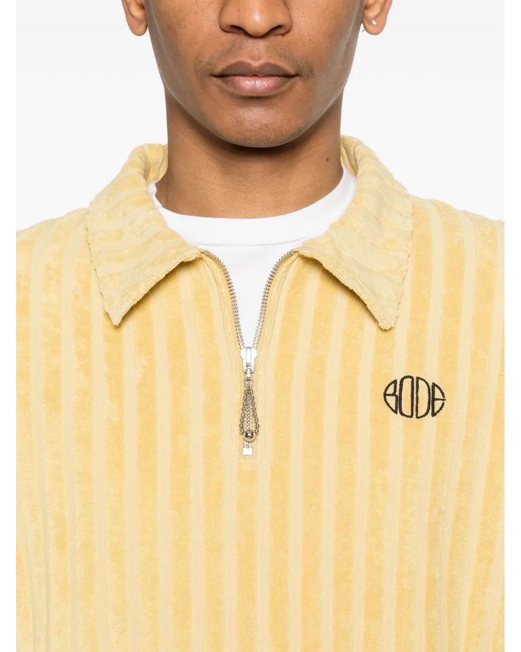 Bode Natural Croquet Ground Pullover for men