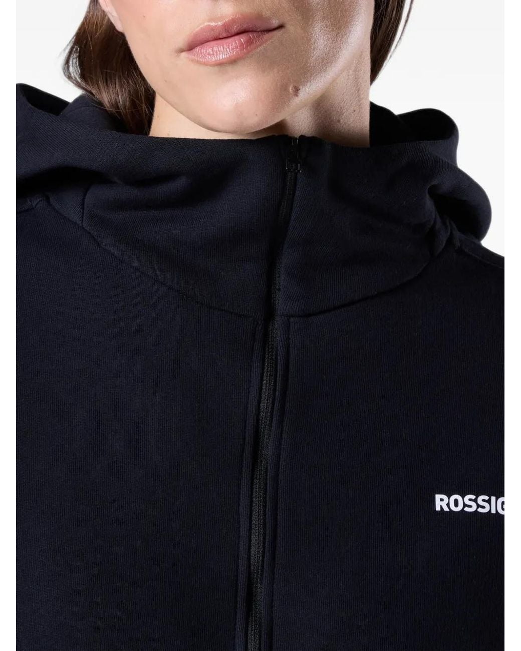 Rossignol Black Logo Full-Zip Hoodie