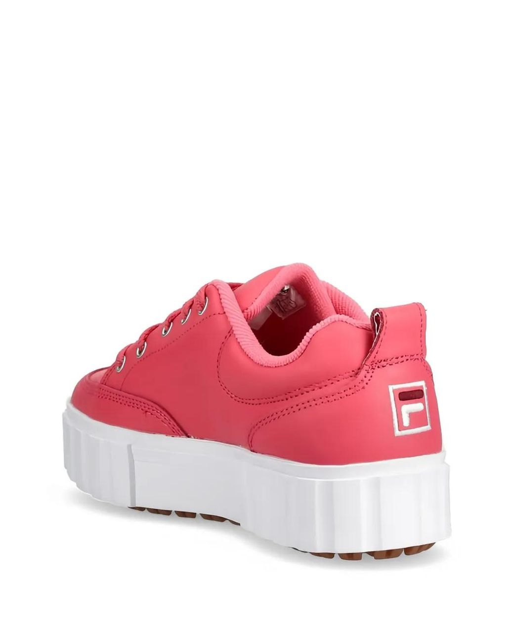 Fila Pink Flatform Logo-Detail Sneakers