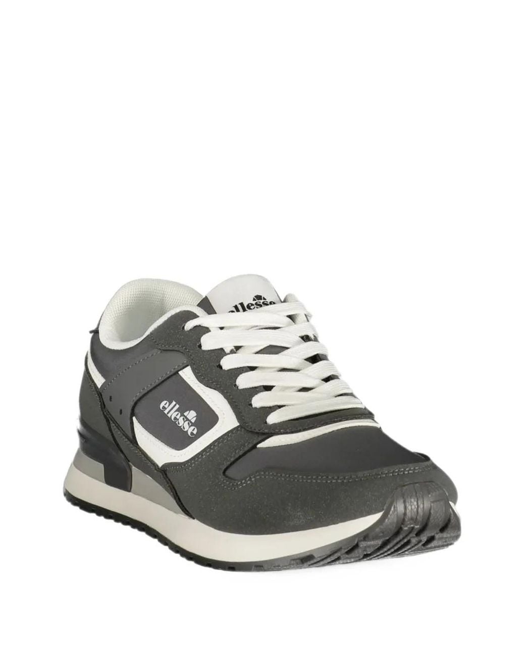 Ellesse White Logo-Print Panelled Sneakers for men