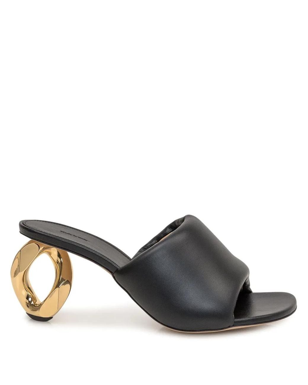 J.W. Anderson Black Chain Heel Sandals