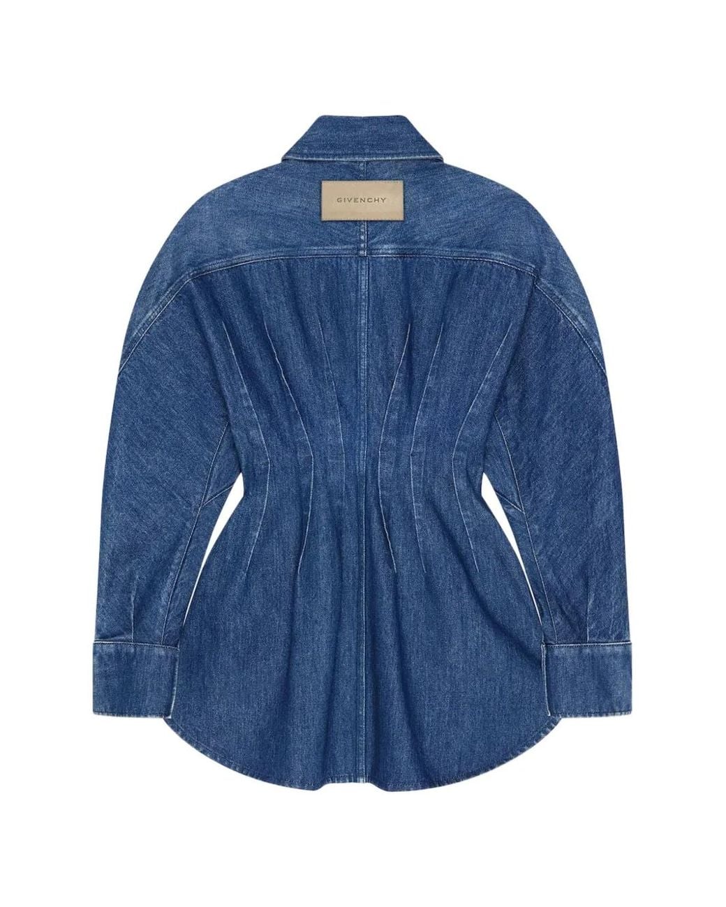 Givenchy Medium Cocoon Denim Jurk in het Blue