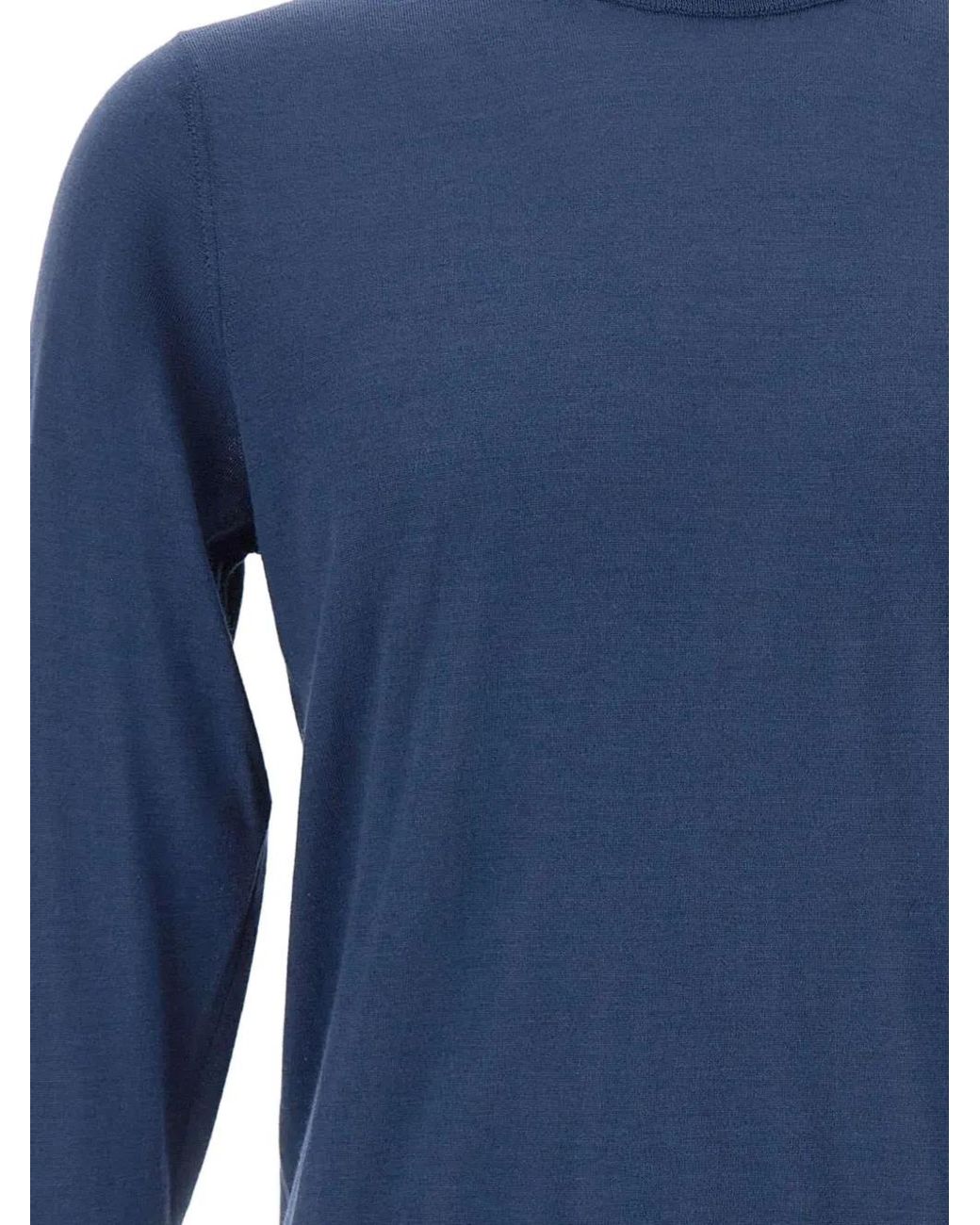 FILIPPO DE LAURENTIIS Trui Met Ronde Hals in het Blue voor heren