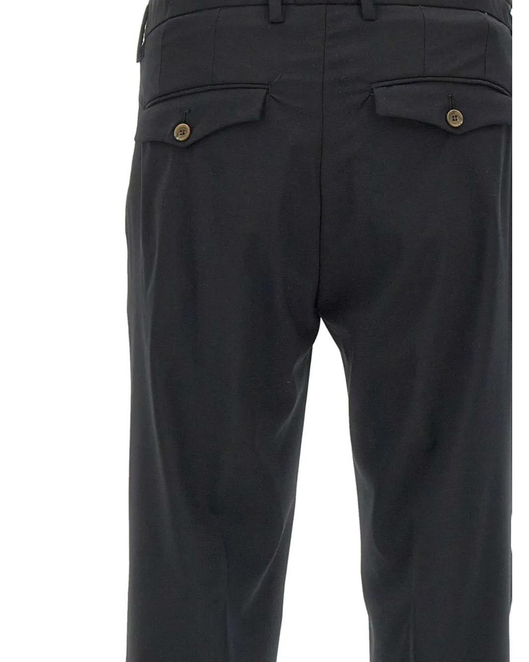 Myths Blue Pantalon Chino À Design Plissé for men