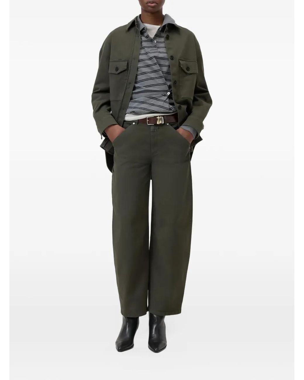 Closed Black Bouna Mid-Rise Tapered Jeans