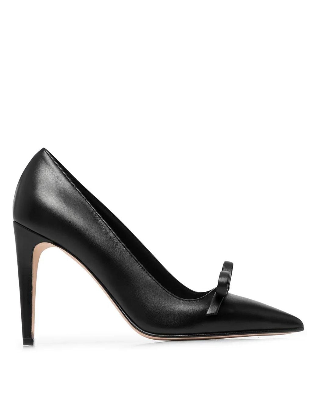Red(v) Black Sandie Bow-Detail Pumps