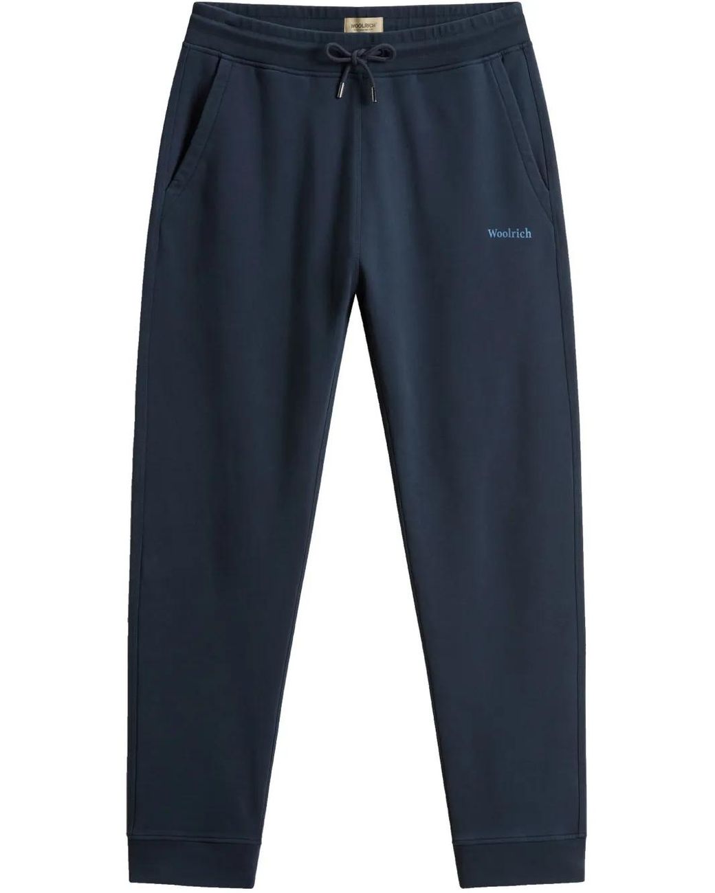 Woolrich Blue Cotton Track Pants for men