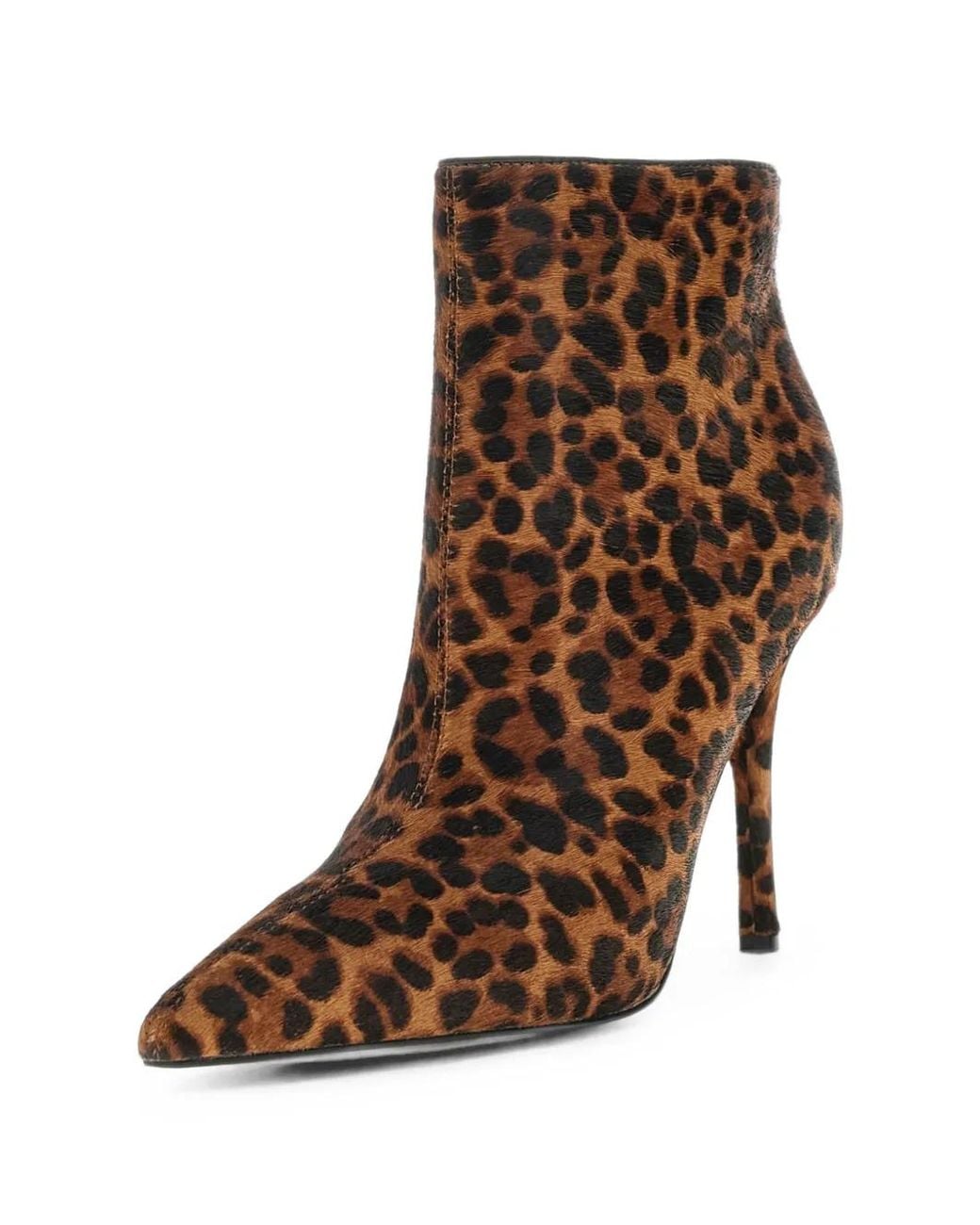 Guess Brown Leopard-Print Ankle Boots