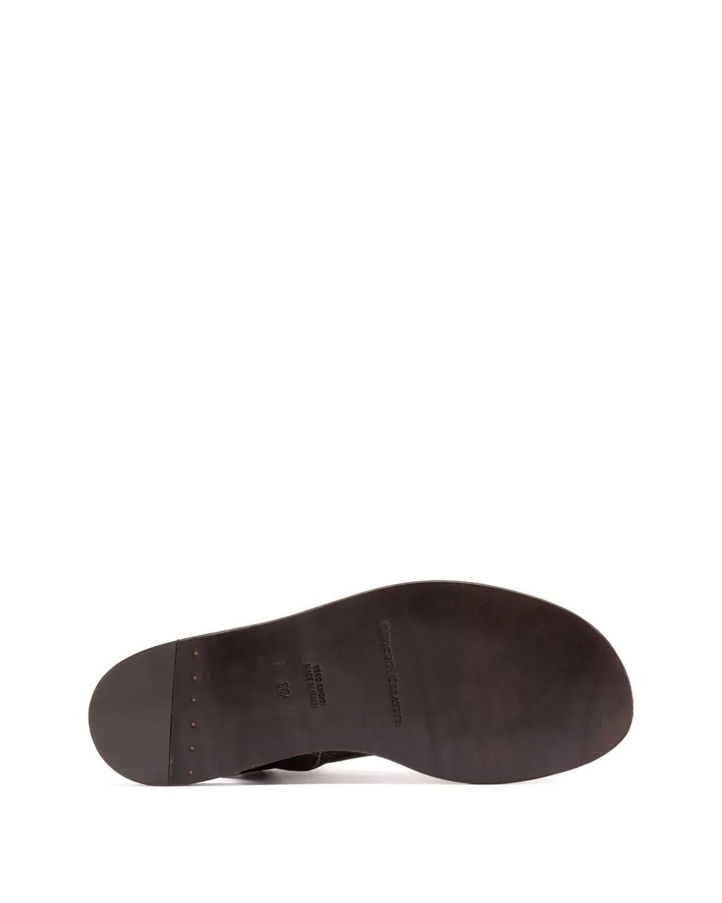 Officine Creative Brown Itaca 033 Leather Slingback Sandals