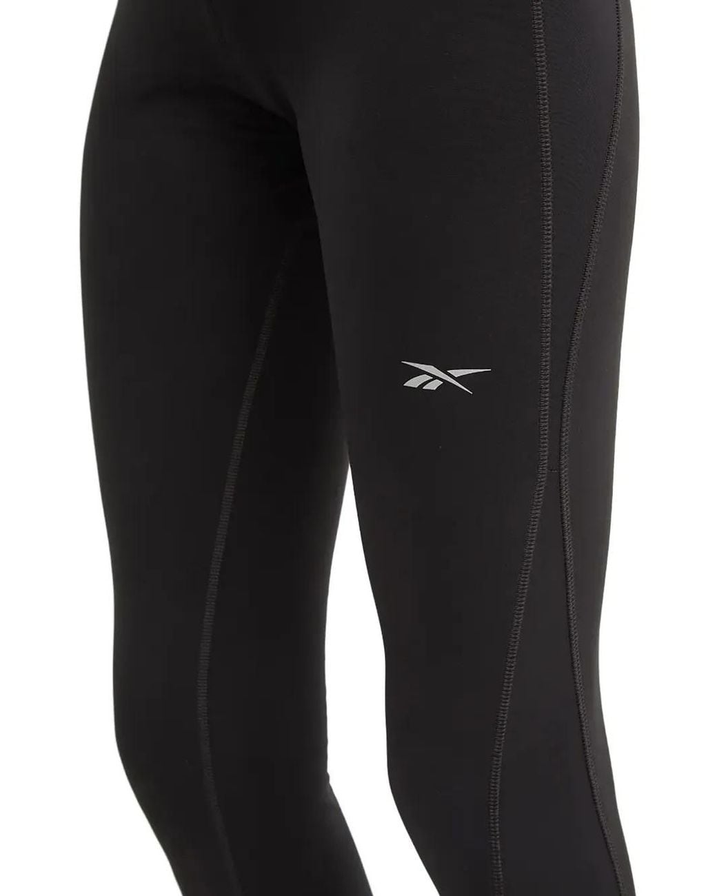 Reebok Black Logo-Print Leggings