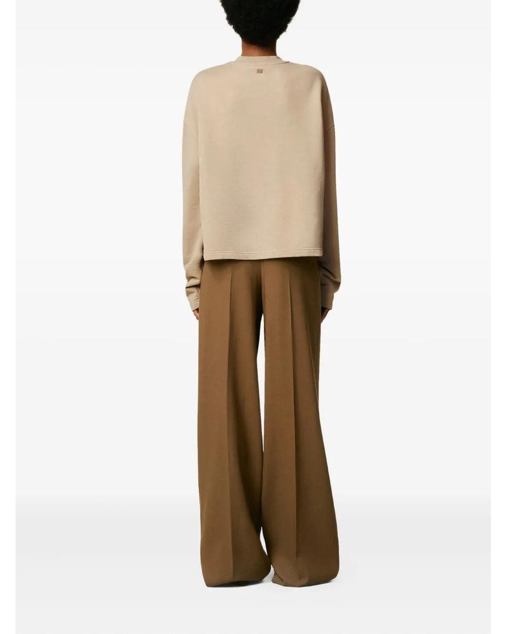 AMI Natural Crew Neck Sweatshirt