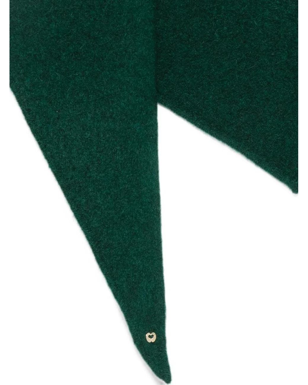 Maje Green Écharpe De Forme Triangulaire