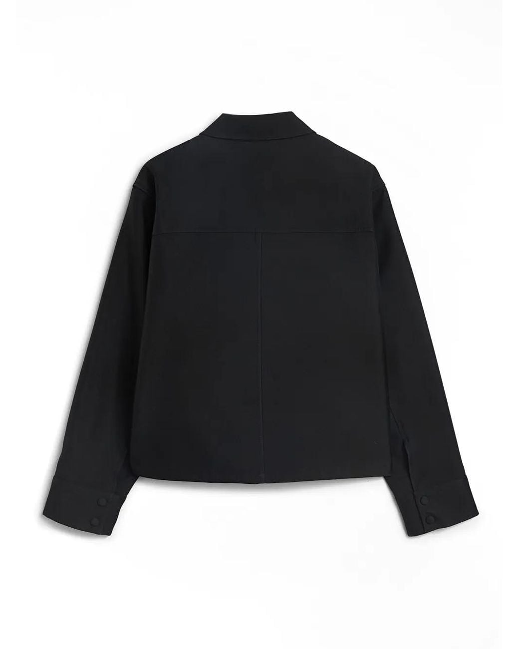 Jil Sander Black Button-Up Shirt Jacket